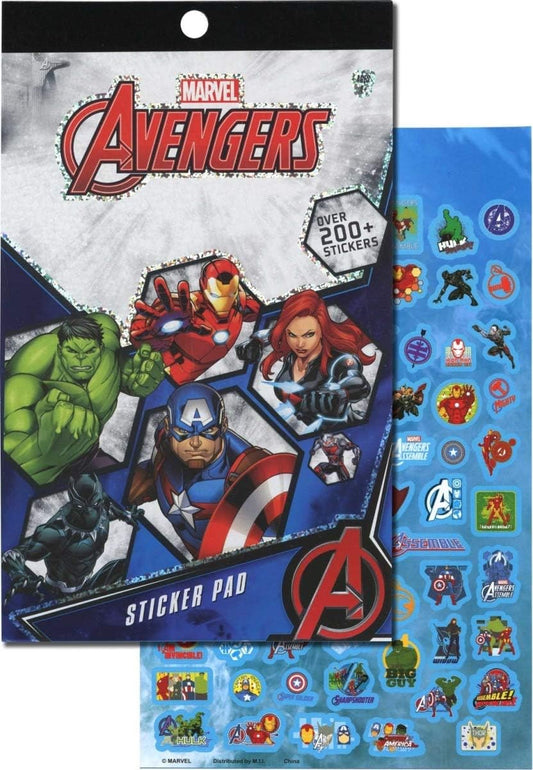 Avengers 4 Sheet Foil Cover Sticker Pad-200+ Stickers
